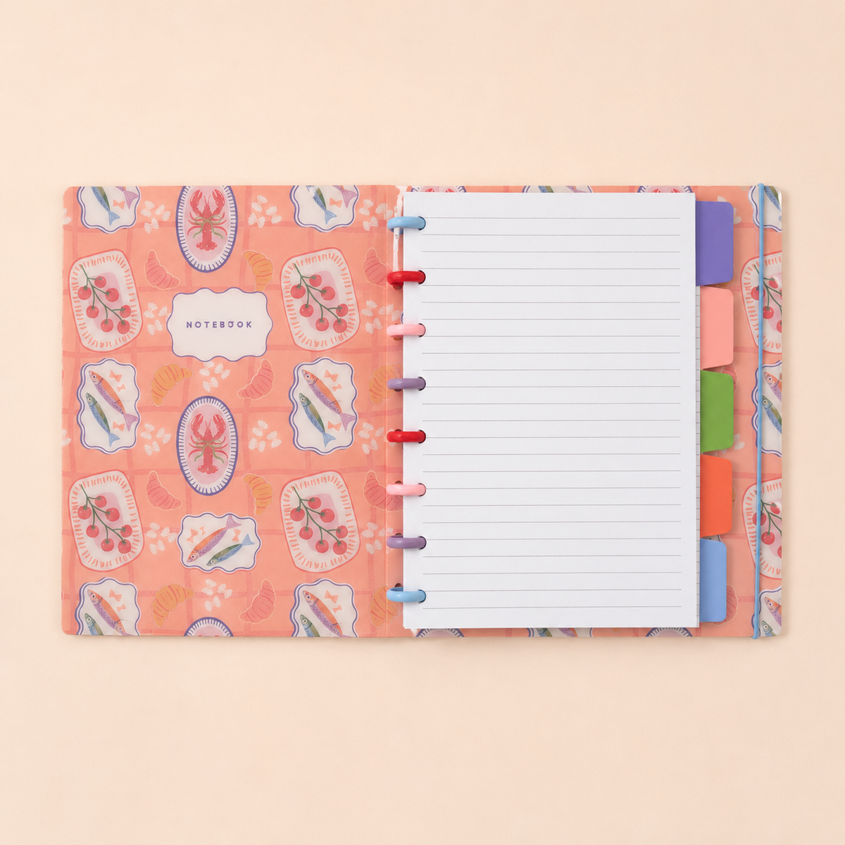 Mediterranean B5 PP Disc-Bound Notebook